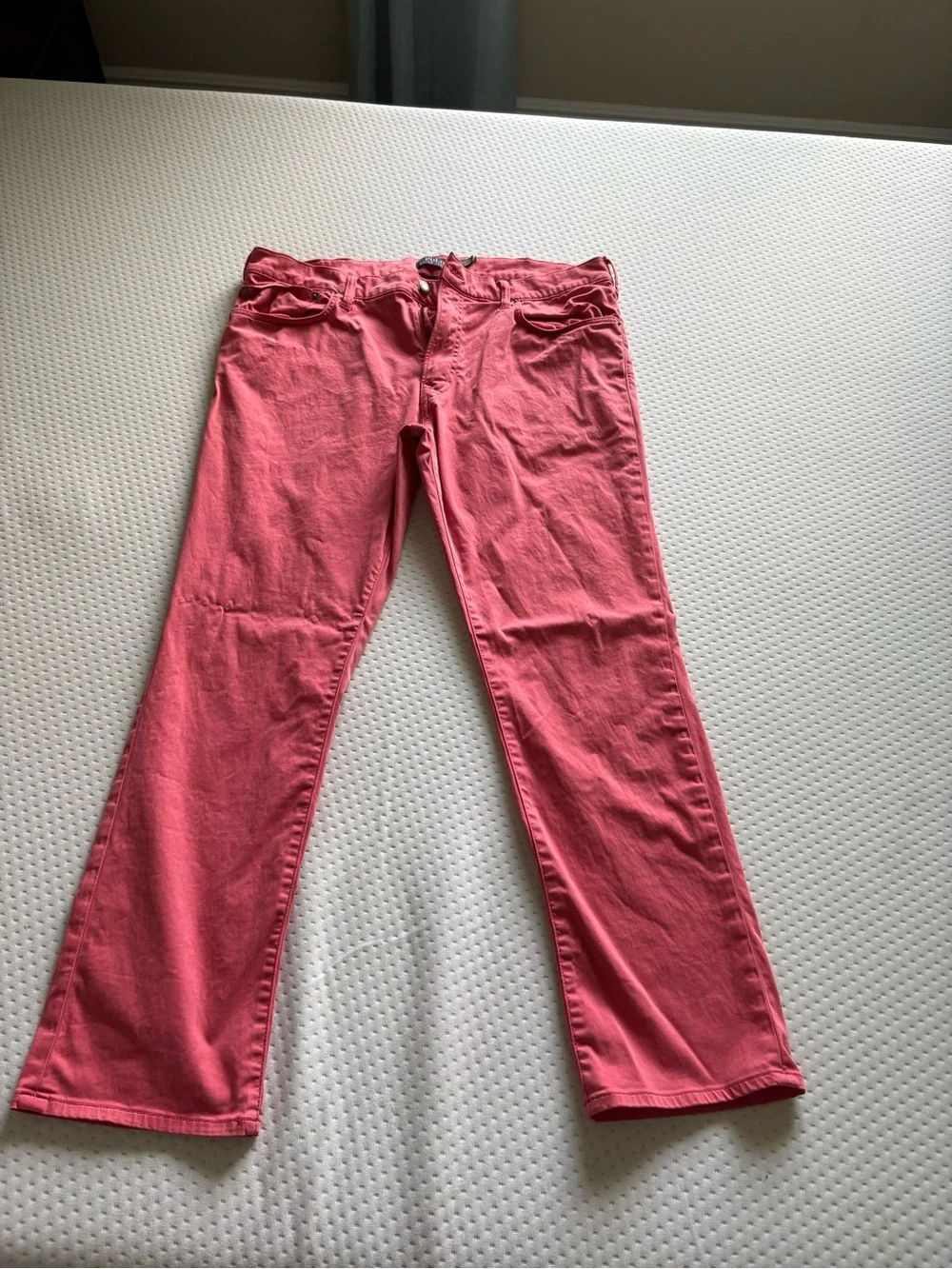 Men’s Polo Coral Pink Straight-Leg Jeans